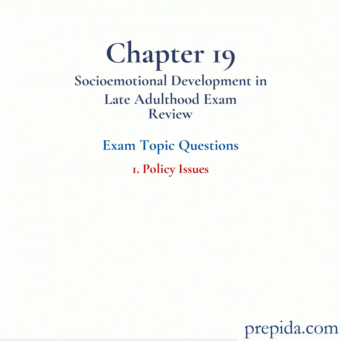 Acquire Key Exam Questions Policy Issues Level Up Practice Exam Materials: Policy Issues