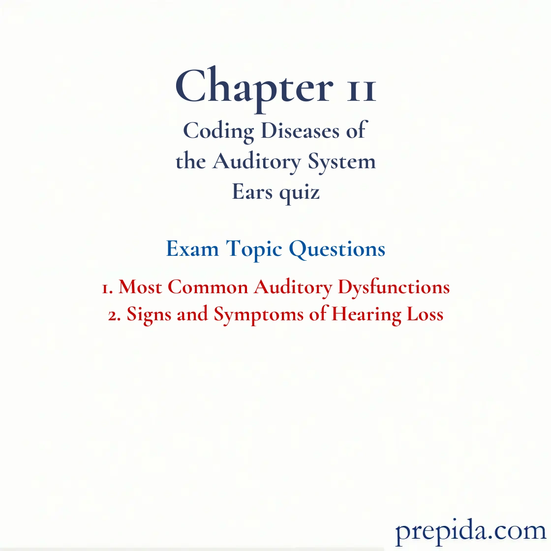 Check Exam Questions Signs Symptoms of Hearing Loss Answer Key quiz answers: Most Common Auditory Dysfunctions
