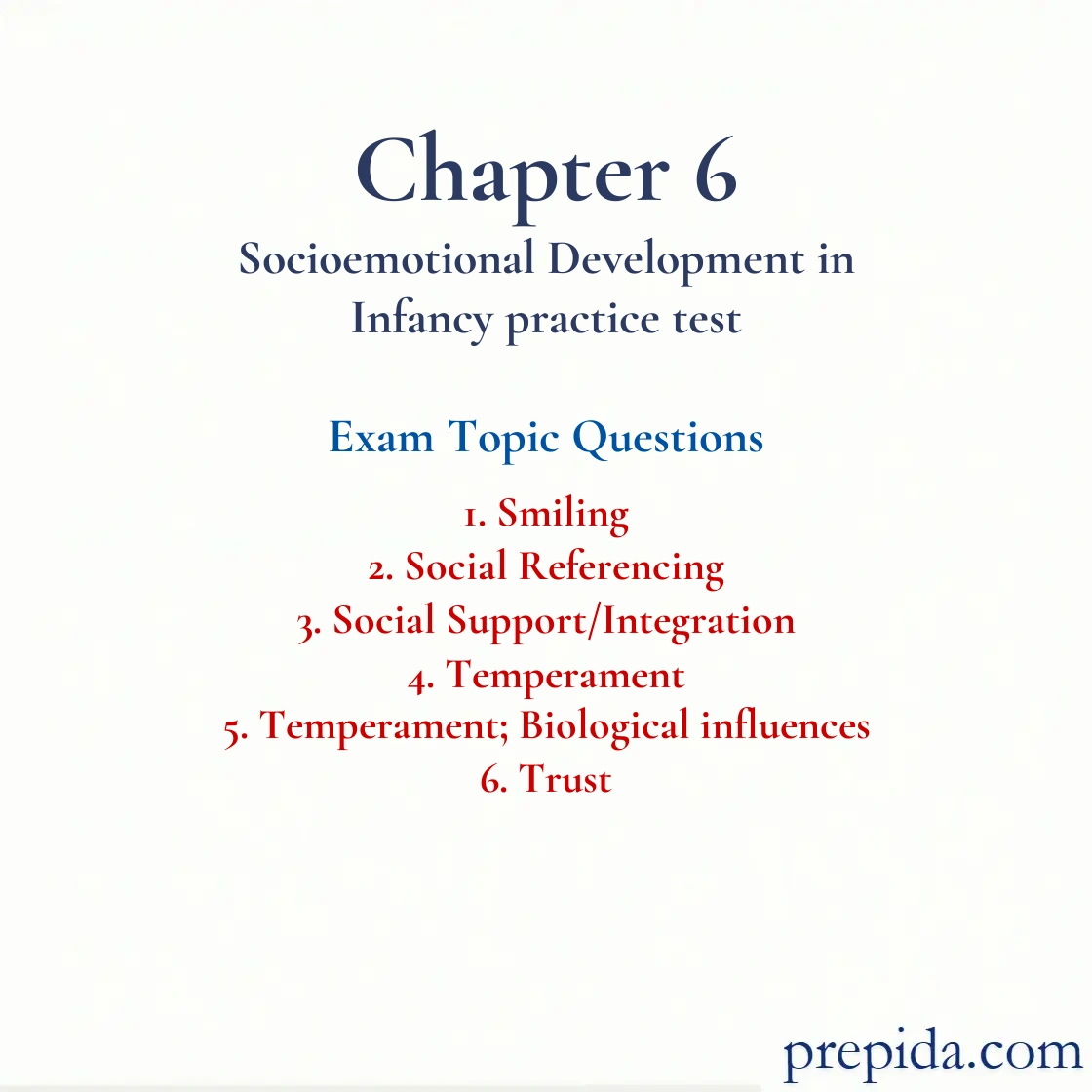 Check Exam Questions Temperament Final Exam Exam Questions: Smiling and Social Referencing