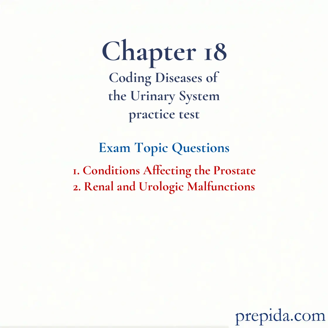Check Questions Answers Conditions Affecting the Prostate Final Test Solutions: Conditions Affecting the Prostate