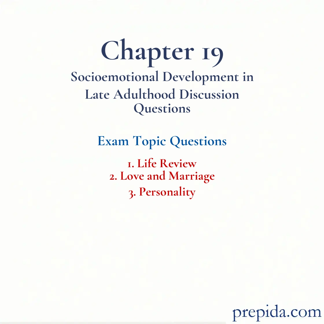 Discover the Best Exam Questions Life Review, Love, and Marriage Final Test Solutions: Life Review and Love and Marriage