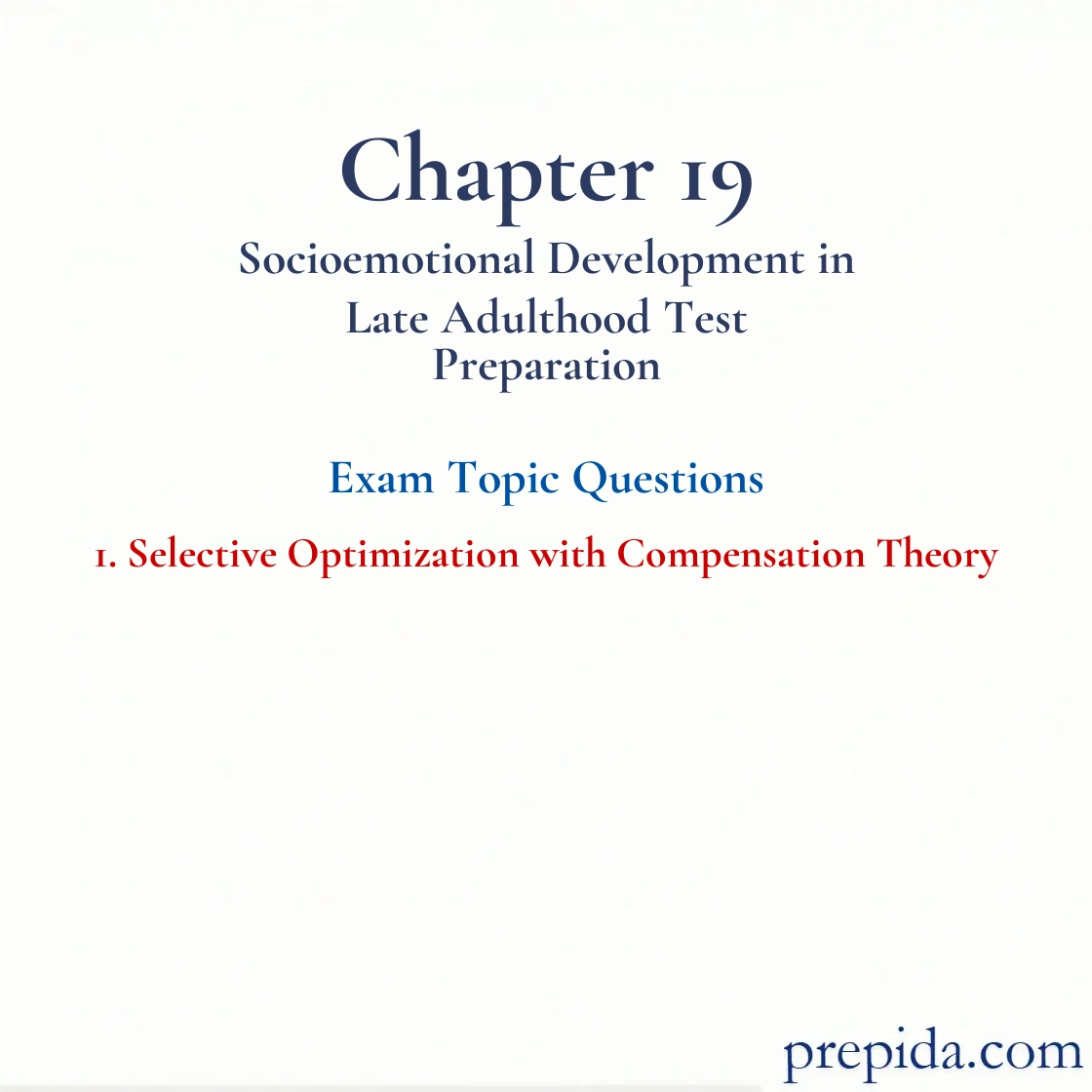 Exam Questions Selective Optimization with Compensation Theory Final Exam Practice Exam: Selective Optimization with Compensation Theory