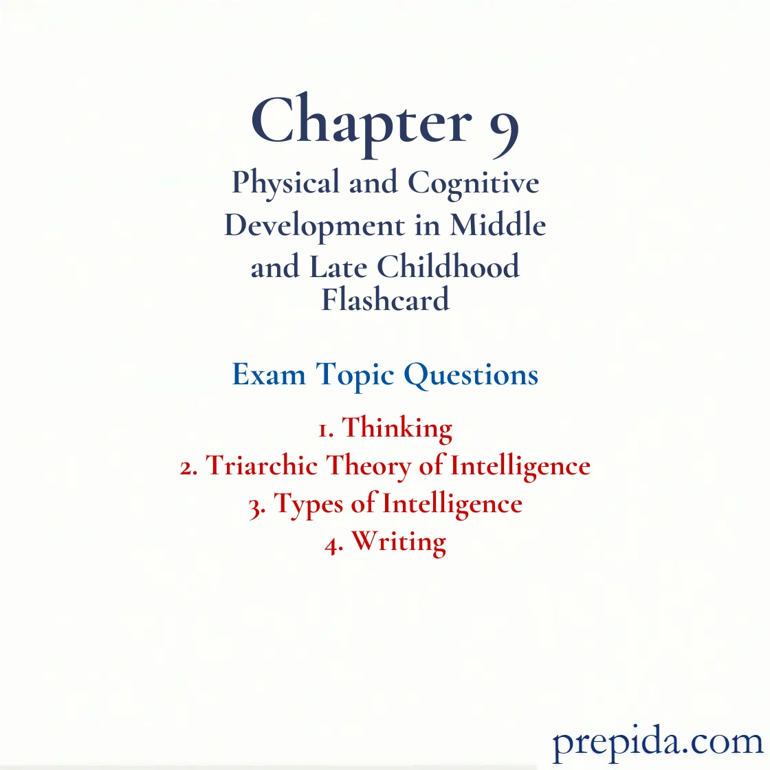 Exam Questions Thinking and Types of Intelligence Quiz Answer Key Final Test Set: Thinking and Triarchic Theory of Intelligence