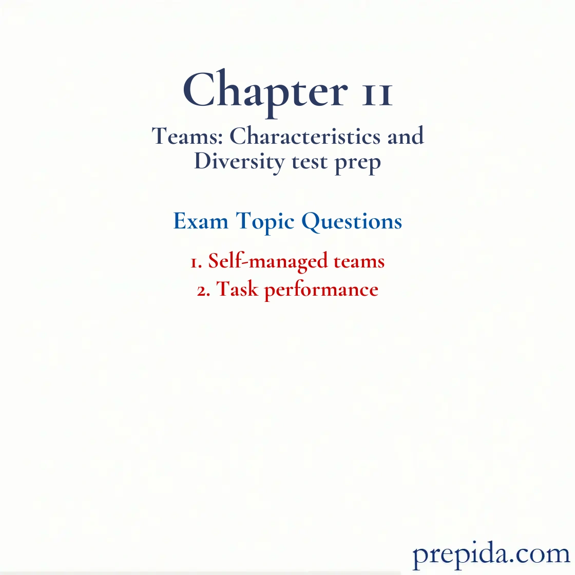 Exam Review Self Managed Teams Task Performance Self-managed teams and Task performance Homework Answers