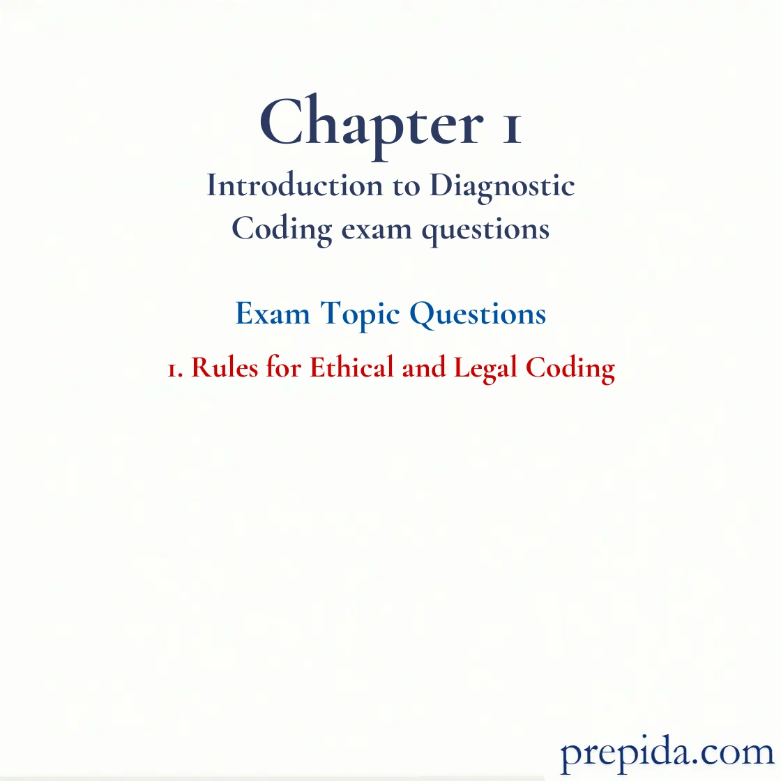Free Quiz Answer Key Rules for Ethical and Legal Coding Chapter 1 final exam questions: Rules for Ethical and Legal Coding