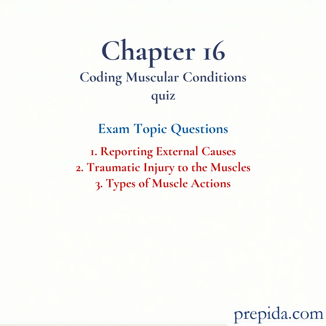 Get Exam Questions Muscle Injuries Action Types Answer Key Discussion Questions: Reporting External Causes