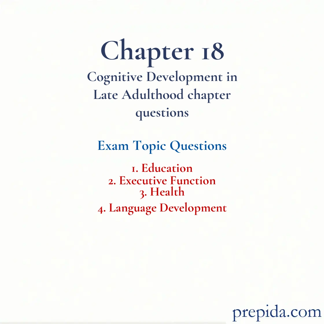 Master Exam Topics Education Language Development Mock Exam Mock Exam: Education and Executive Function