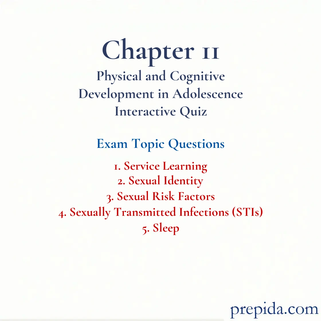 Maximize Your Exam Score Sexual Identity STIs Final Exam Review Questions: Service Learning and Sexual Identity