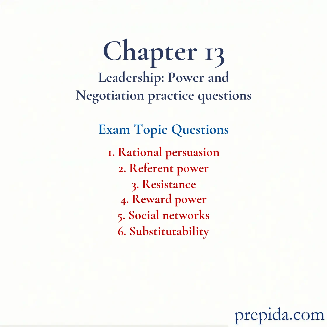 Multiple Choice Questions Rational Persuasion and Referent Power Rational persuasion and Referent power mock test