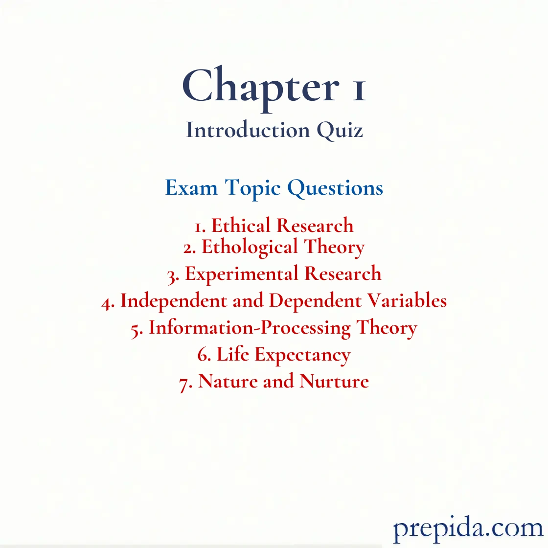 Obtain Free Exam Questions Ethological Theory Life Expectancy chapter review questions: Ethical Research and Ethological Theory
