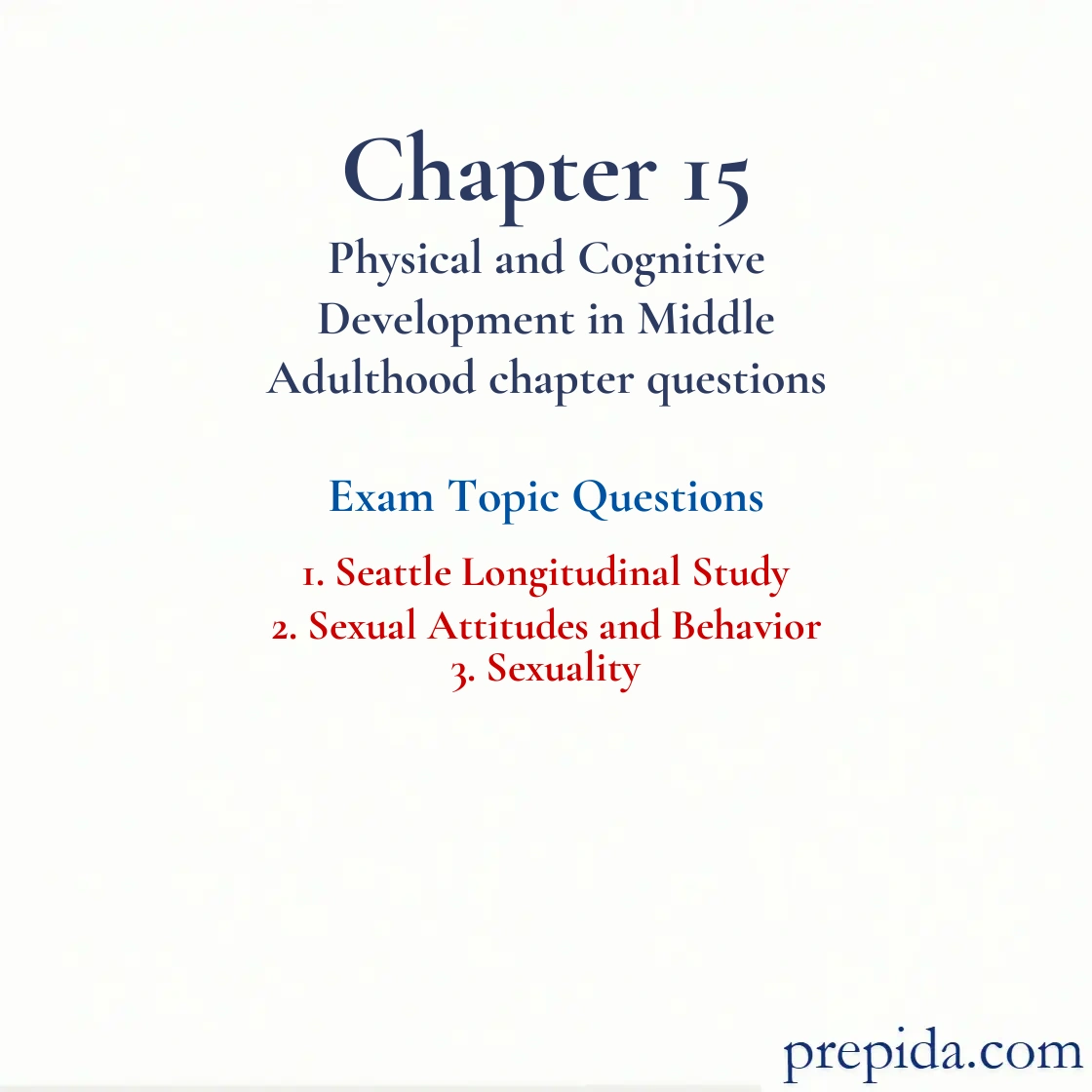 Online Mock Test Seattle Longitudinal Study Answer Keys Homework Answers: Seattle Longitudinal Study