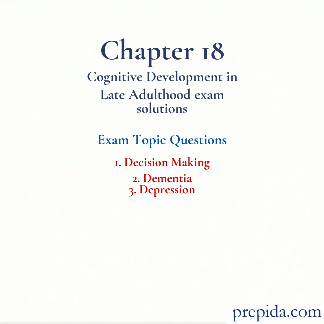 Reveal Exam Questions Decision Making Depression Answer Key Review Questions: Decision Making and Dementia