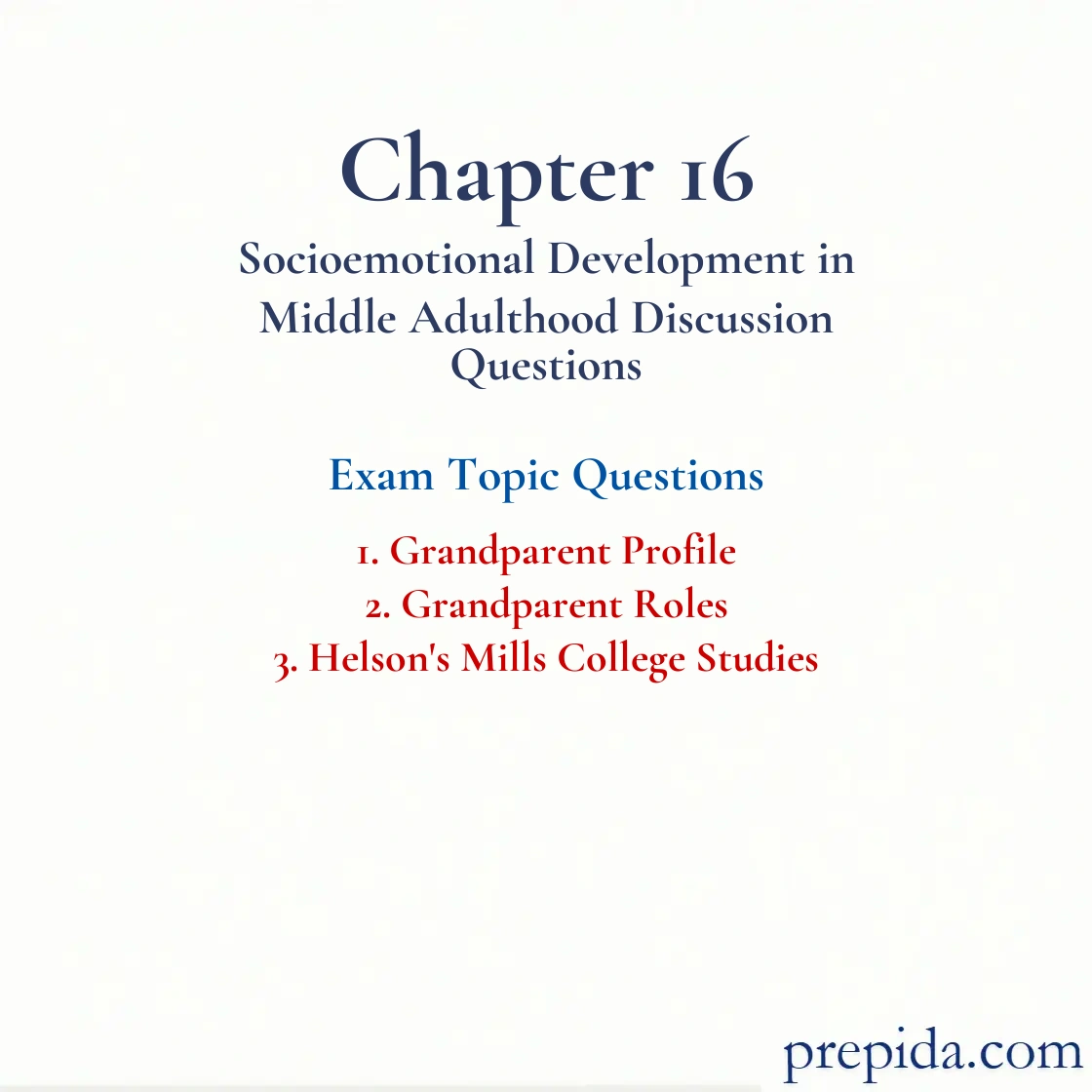Step Up Your Game with Exam Questions Grandparent Roles Final Exam Exam Questions: Grandparent Profile and Grandparent Roles