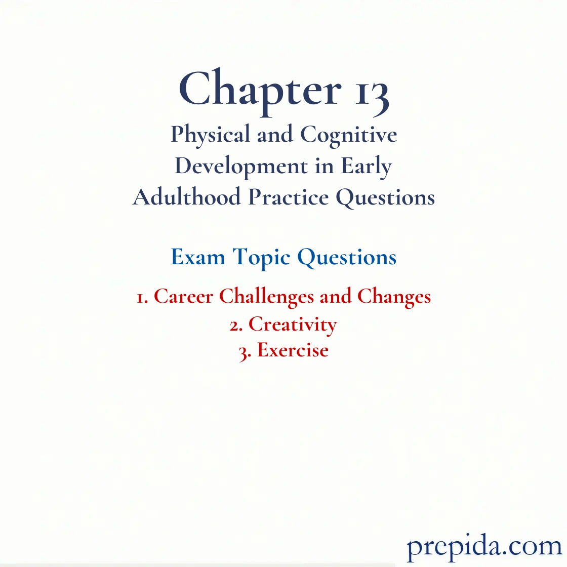 Study Guide Exam Questions Career Challenges and Changes Answer Keys Practice Exam: Career Challenges and Changes and Creativity