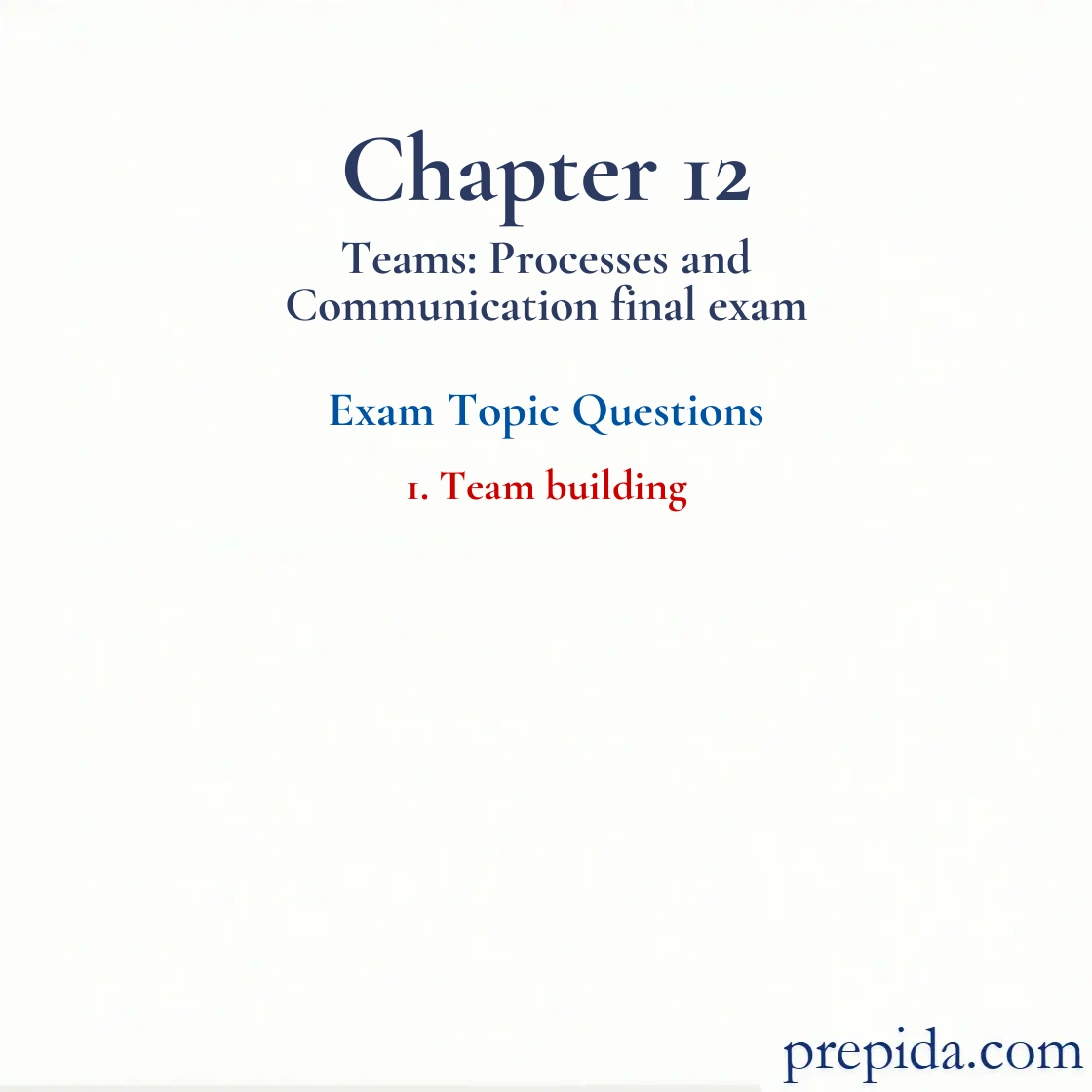 Test Preparation Team building Answer Key Team building Answer Key