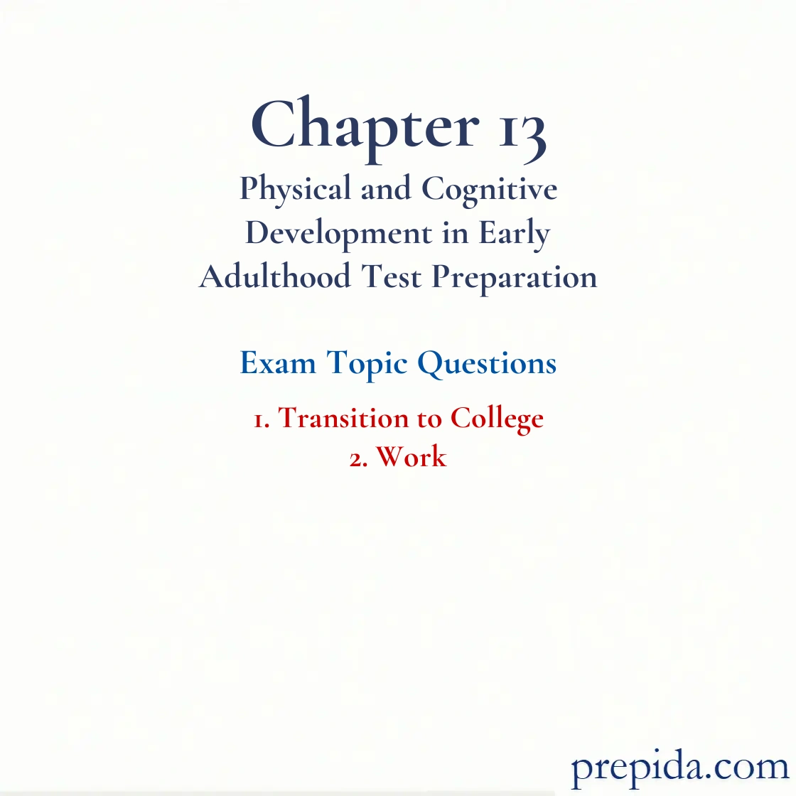 Try Exam Questions Transition to College Work View Q A quiz answers: Transition to College and Work
