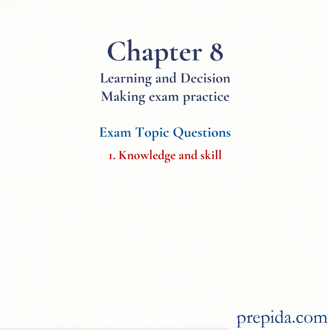 Unlock Access to Exam Bank Knowledge and skill Answers Knowledge and skill Final Exam