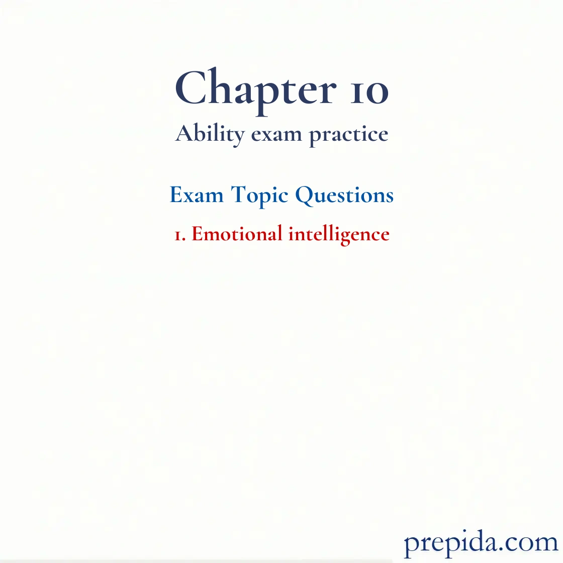 Unlock Exam Bank Emotional intelligence MCQS Emotional intelligence Exam Questions